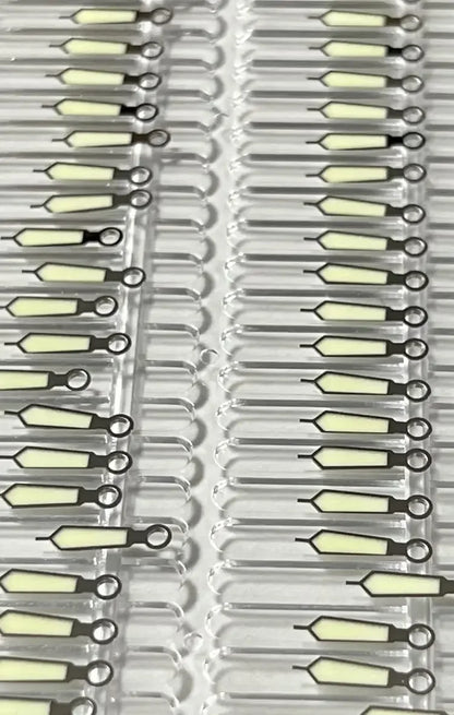 Silver Trim Super C3 Green Luminous Watche Hands for NH35/NH36/SBBN SKX007