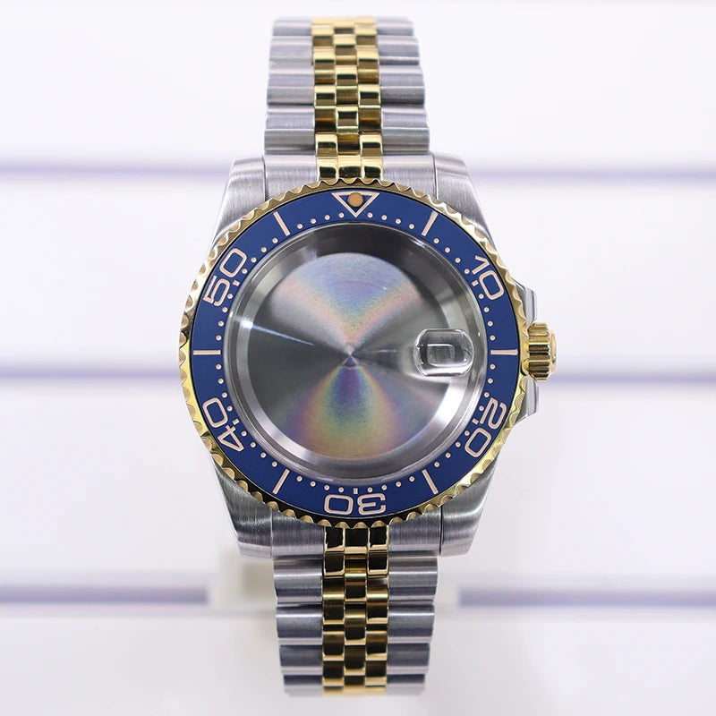 40mm Watch Case Sapphire Glass For Nh35 Nh34 Nh36 Nh72 2824 Miyota 8215 SUB GMT