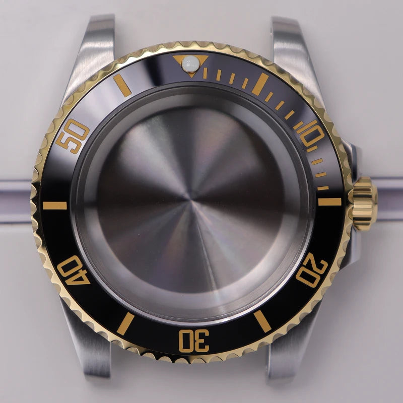 40mm Steel Watch Case For Nh35 Nh34 Nh36 Eta2824 Miyota8215 28.5mm Dial Deepsea