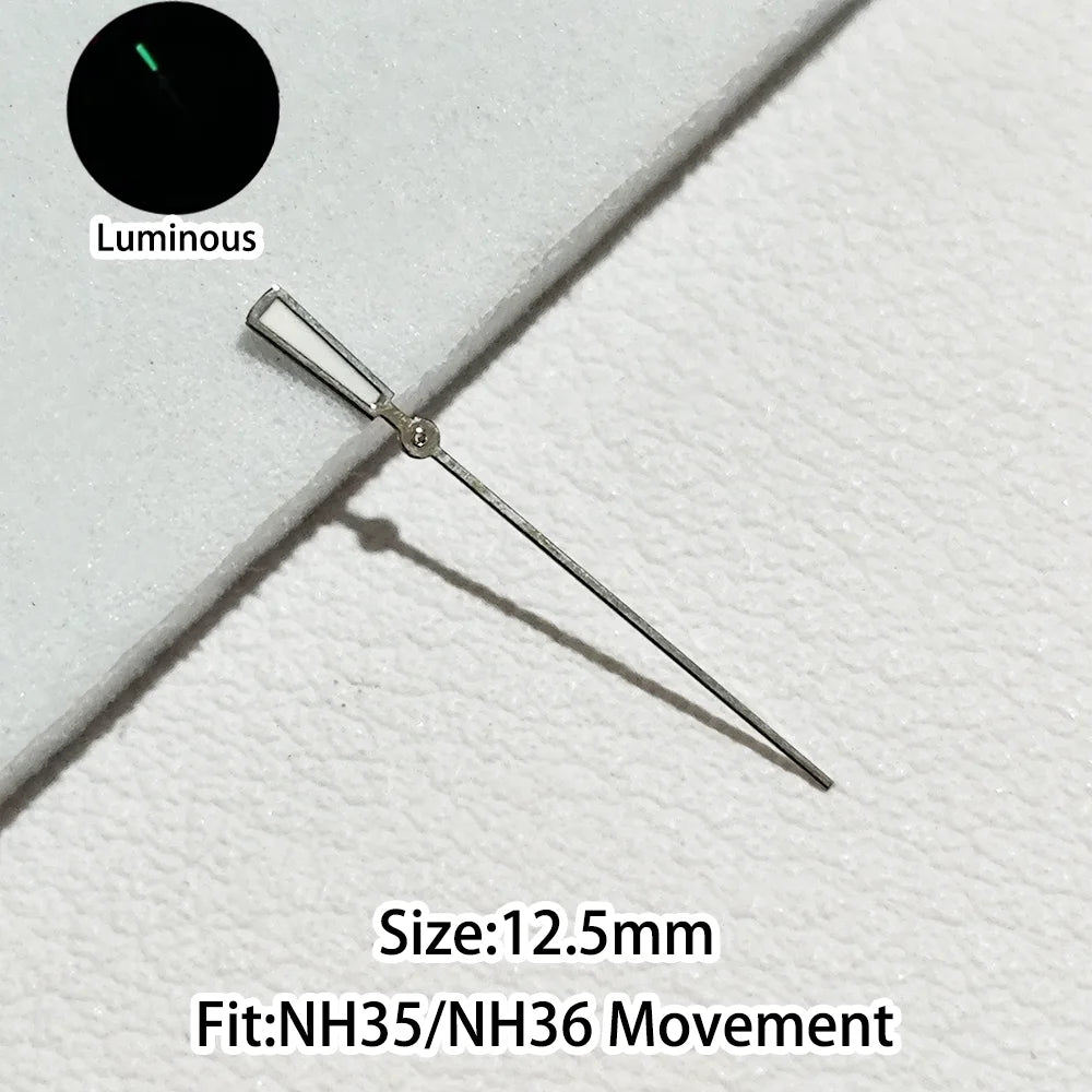 Green/Blue Green Luminous Watch Hands Fit NH35 NH36 Personalized Second Hand