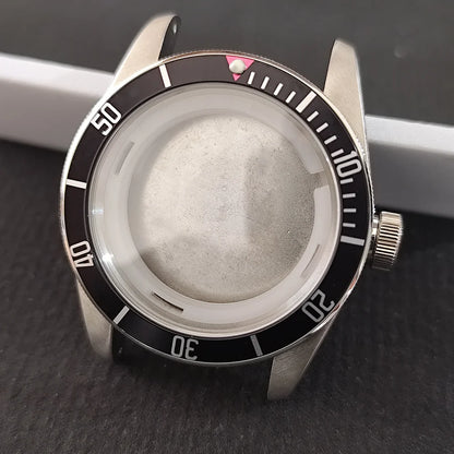 41mm For 8215 Watch Stainless Steel Case For 39.5mm Bezel Sapphire Glass Cases