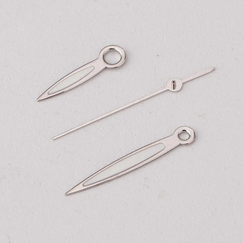 Simple Watch Hands With Green Luminous for NH35/NH36/4R/7S Movement