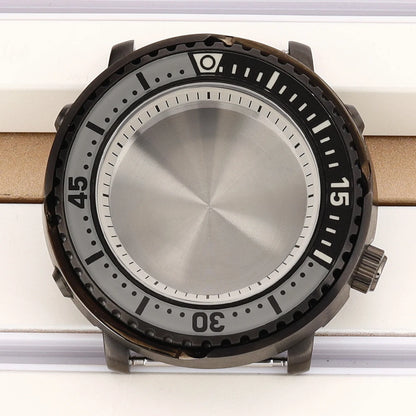 43mm Watch Case For NH34 NH35 NH36 NH38 Tuna Sapphire Crystal Luminous Bezel