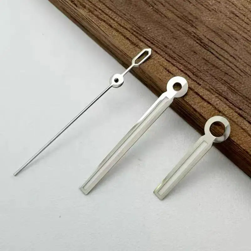 Modified Green Luminous Silver/Blue Watch Hands for NH35/NH36/4R/7S Movement