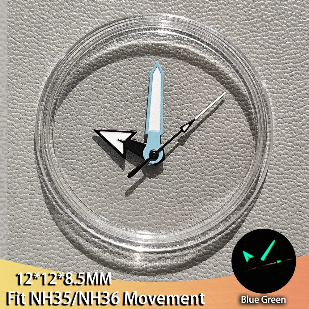 Various Styles Watch Hands Pointers Green Luminous For NH35 NH36 Movement