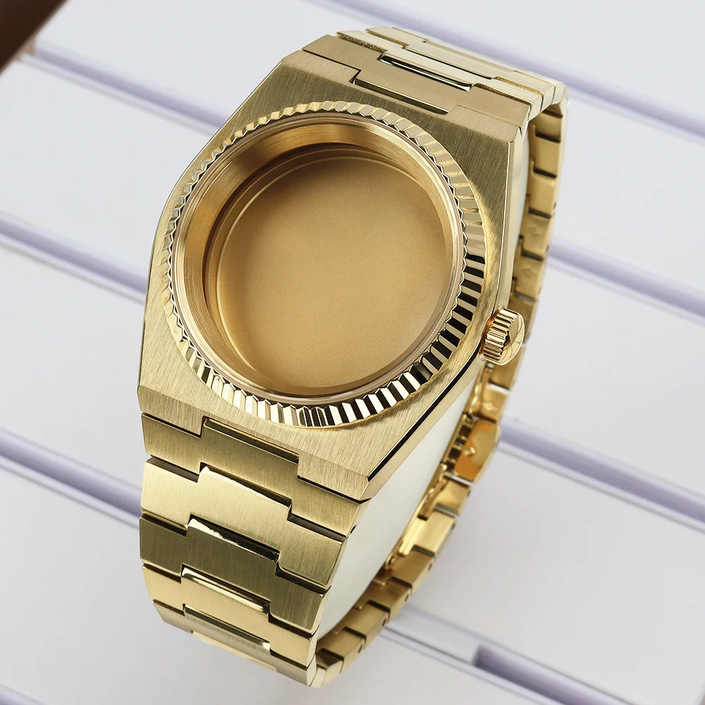 40mm Fluted Bezel Watch Cases For PRX Super Player Mod NH35 NH36 NH38 NH34 4R