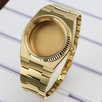 40mm Fluted Bezel Watch Cases For PRX Super Player Mod NH35 NH36 NH38 NH34 4R