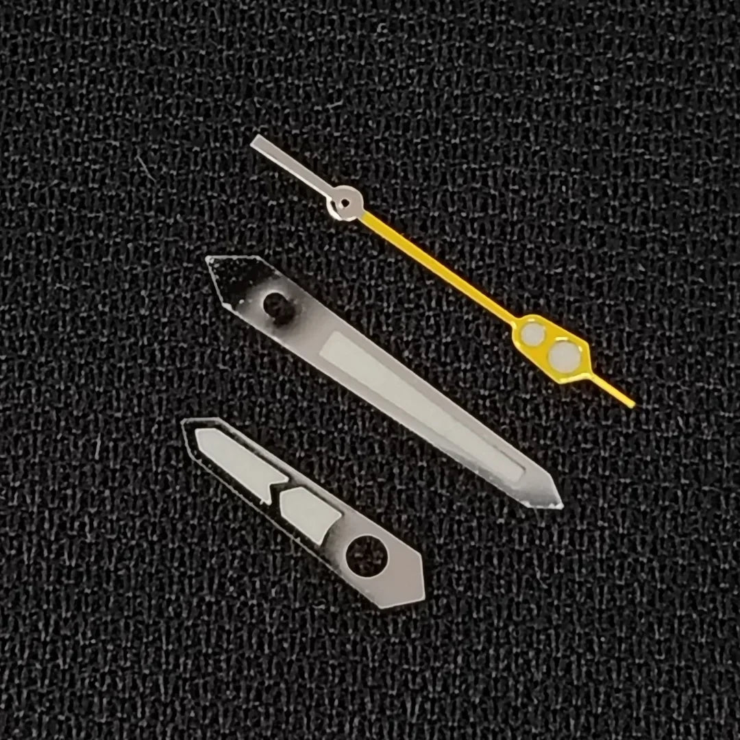 Super Luminous Needle Silvery Yellow  Watch Hands  Fit for NH35/NH36/4R/7S