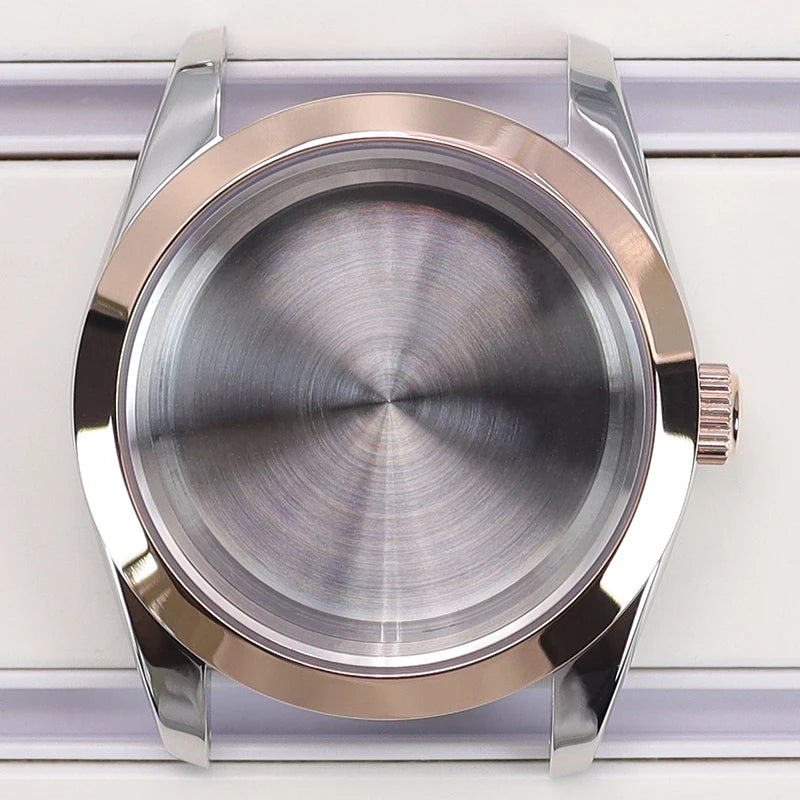 36/39mm Case Bevel Edge Bezel Sapphire For NH35 NH36 NH34 NH38 4R36 Miyota 8215