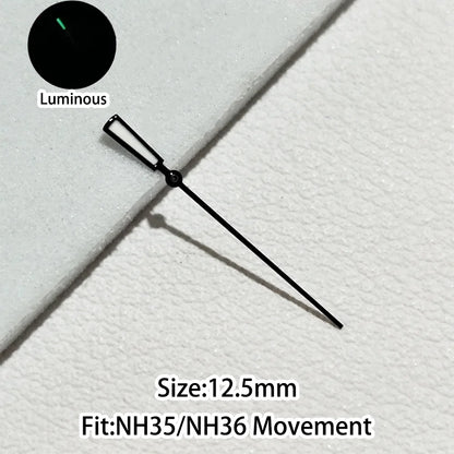 Green/Blue Green Luminous Watch Hands Fit NH35 NH36 Personalized Second Hand