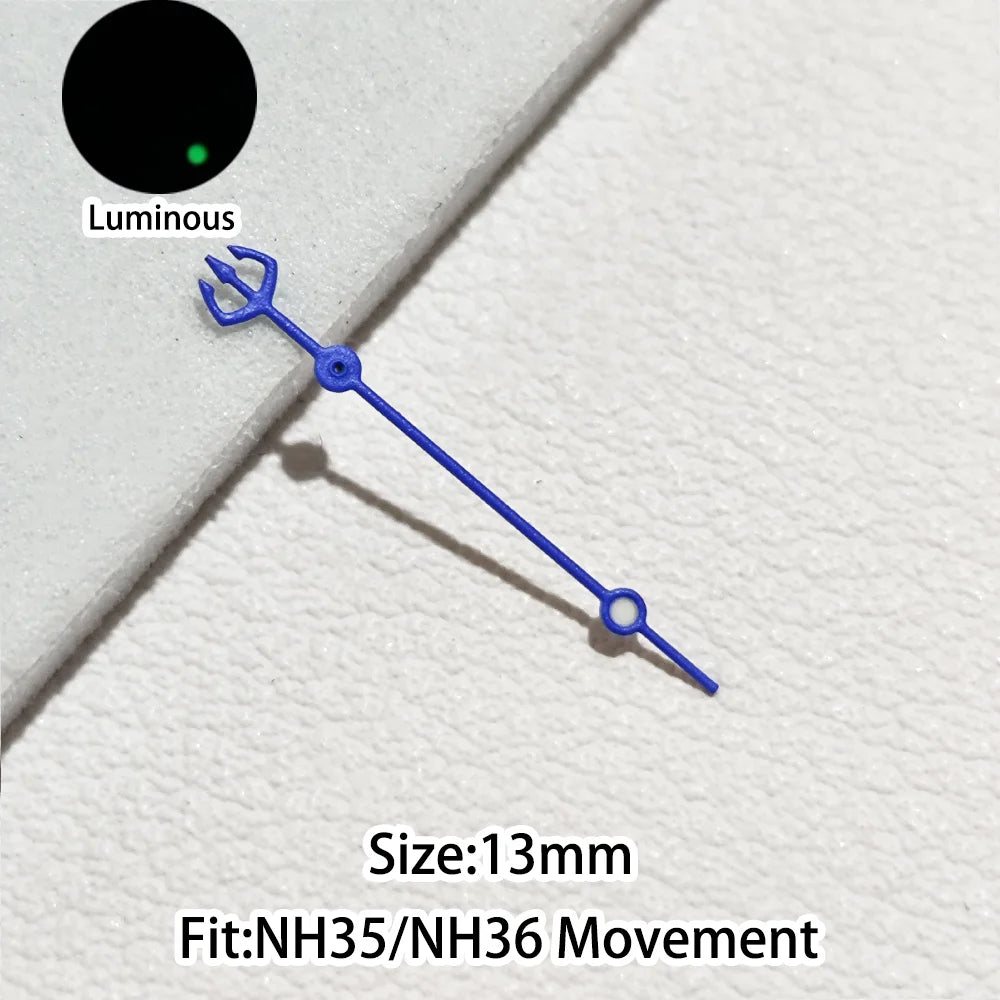 Green/Blue Green Luminous Watch Hands Fit NH35 NH36 Personalized Second Hand