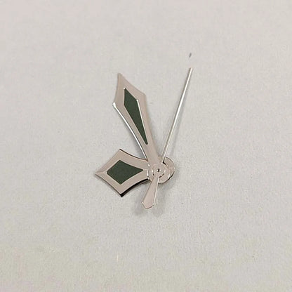 Watch Hands for NH35/NH36/4R/7S Modified Silver/Rose Sword Shape Green Luminous