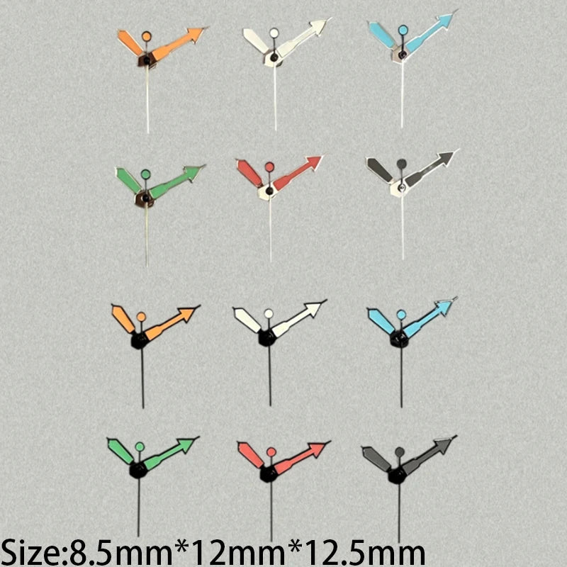 Modified Arrow Green Luminous Watch Hands Pointers for NH35/NH36/4R/7S Movement