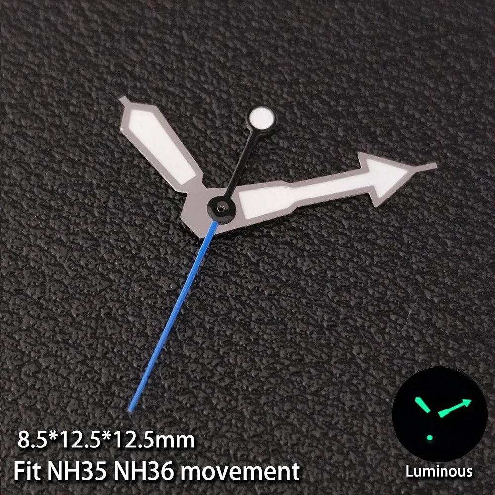 Modified Multicolor Watch Hands For NH35 NH36 Movement with Luminous