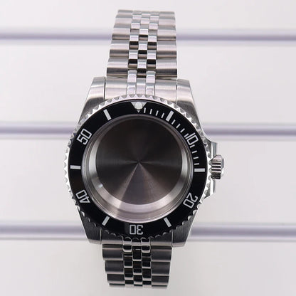 40mm Watch Case Ceramic Bezel Sapphire For Nh35 Nh36 Nh34 Sub Eta2824 Miyota8215