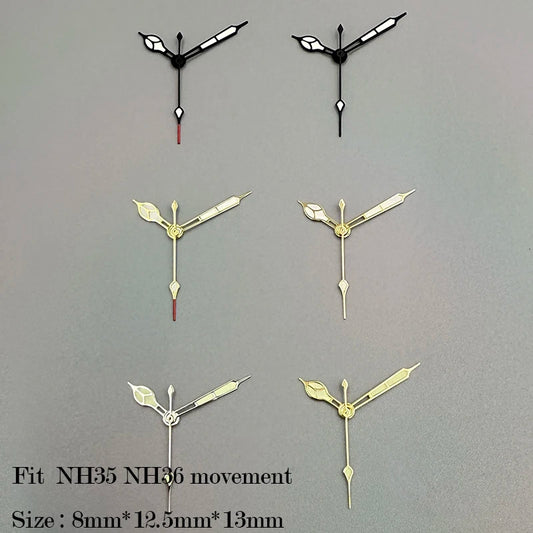 Green Luminous Green Paint/White Paint Watch Hands for NH35/NH36/4R/7S