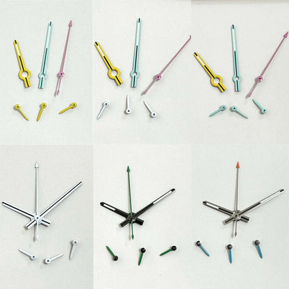 6 Pins Watch Hands Fit for VK63 Quartz Movement Replacement Green Luminous