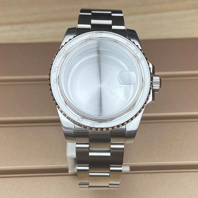 40mm Watch Case 20mm Strap Sapphire For NH35 NH36 NH34/38 8215 2824 PT5000