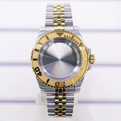 40mm Watch Case Sapphire Glass For Nh35 Nh34 Nh36 Nh72 2824 Miyota 8215 SUB GMT