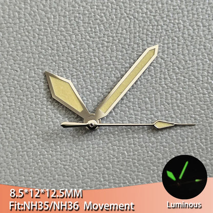 Luminous Watch Hands Pointers For Men's Watches With Suitable for NH35 NH36