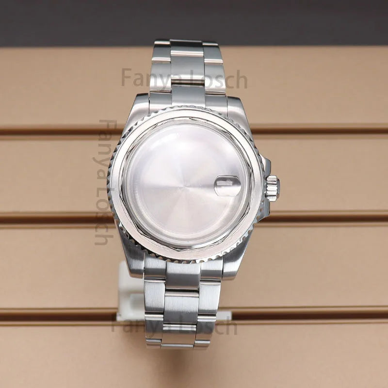 40mm Watch Case 20mm Strap Sapphire For NH35 NH36 NH34/38 8215 2824 PT5000