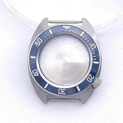 40mm Watch Case with Ceramic Bezel Shadow Ring Sapphire Crystal for NH35/NH36/4R