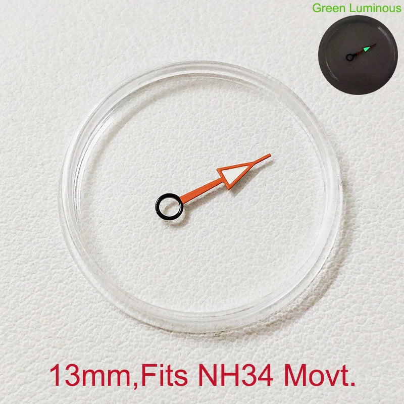 GMT Watch Hands Fit For NH34 NH35 NH36 Movement C3 Green Luminous Watches Parts