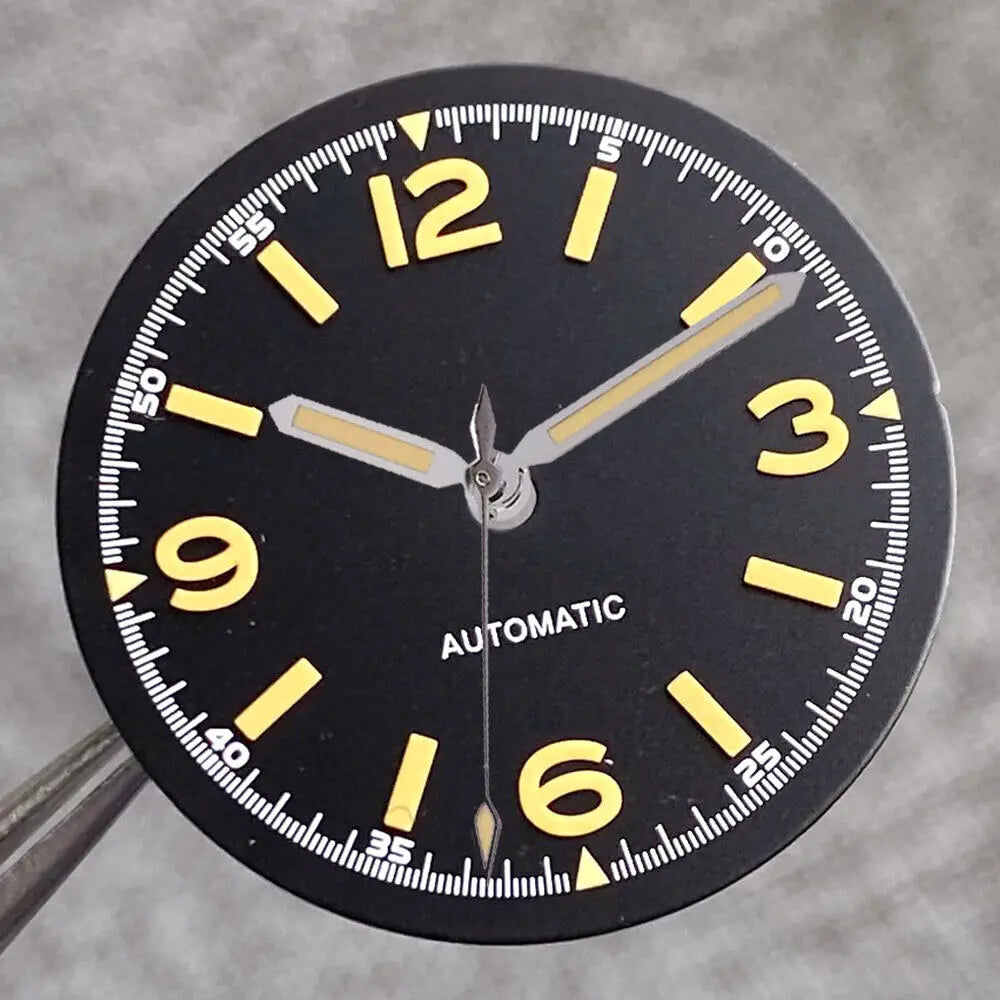 29mm Black Luminous Dial Fit 50-Fathoms Style NH35 NH36 2824  SKX007 movement