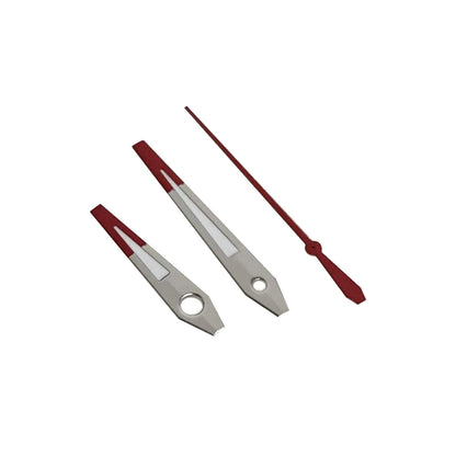 Silver Red Watch Hands for NH35 NH36 4R 7S Movement Green Luminous 3Pins Needles