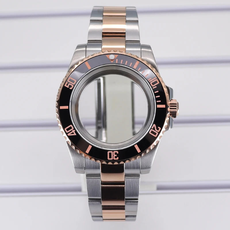40mm Cases For NH35 NH34 NH36 NH38 NH70 Miyota8215 Eta2824 Unidirectional Bezel