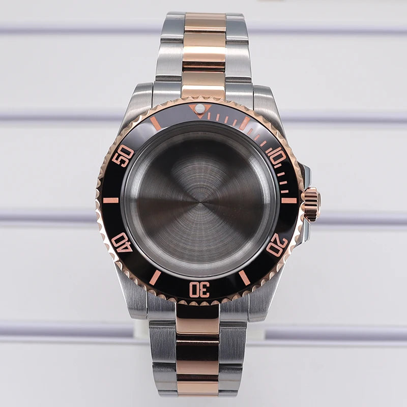 40mm Cases For NH35 NH34 NH36 NH38 NH70 Miyota8215 Eta2824 Unidirectional Bezel