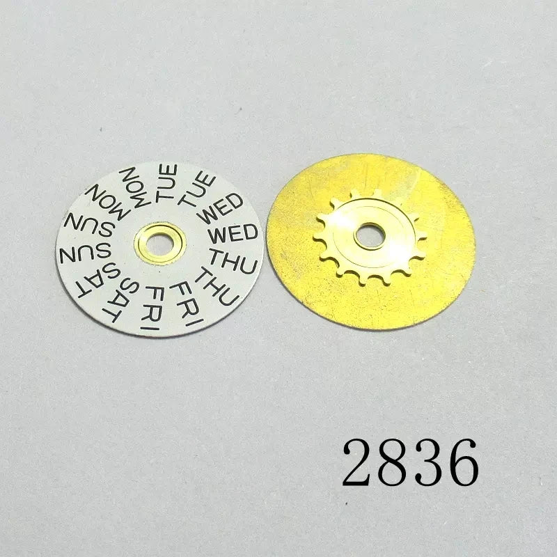 Set of 2/4 date wheel discs for ETA 2836-2 2836 watch movements, compatible with H3/H6 models.