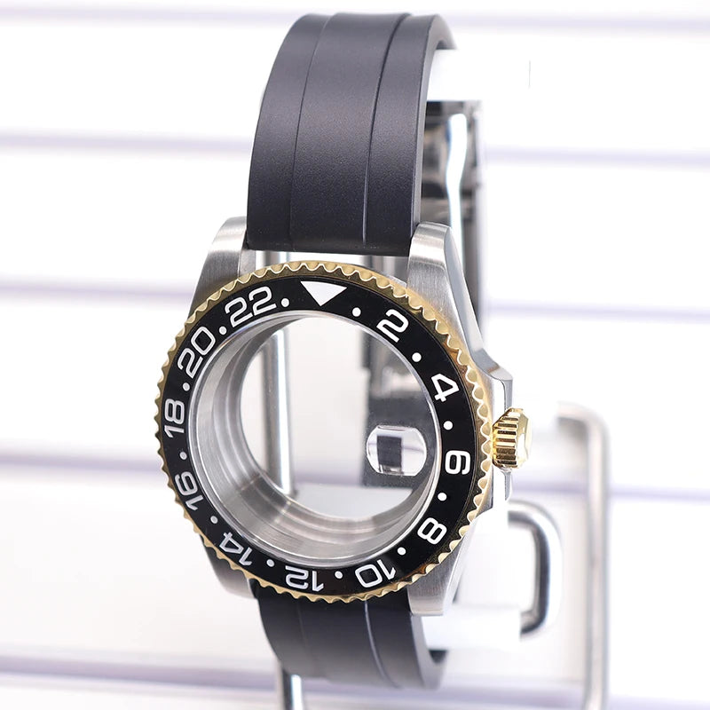 40mm Watch Case For nh35 nh36 nh34/38 Miyota8215 Eta2824 GMT SUB Case 120clicks