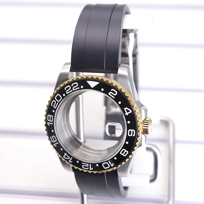 40mm Watch Case For nh35 nh36 nh34/38 Miyota8215 Eta2824 GMT SUB Case 120clicks
