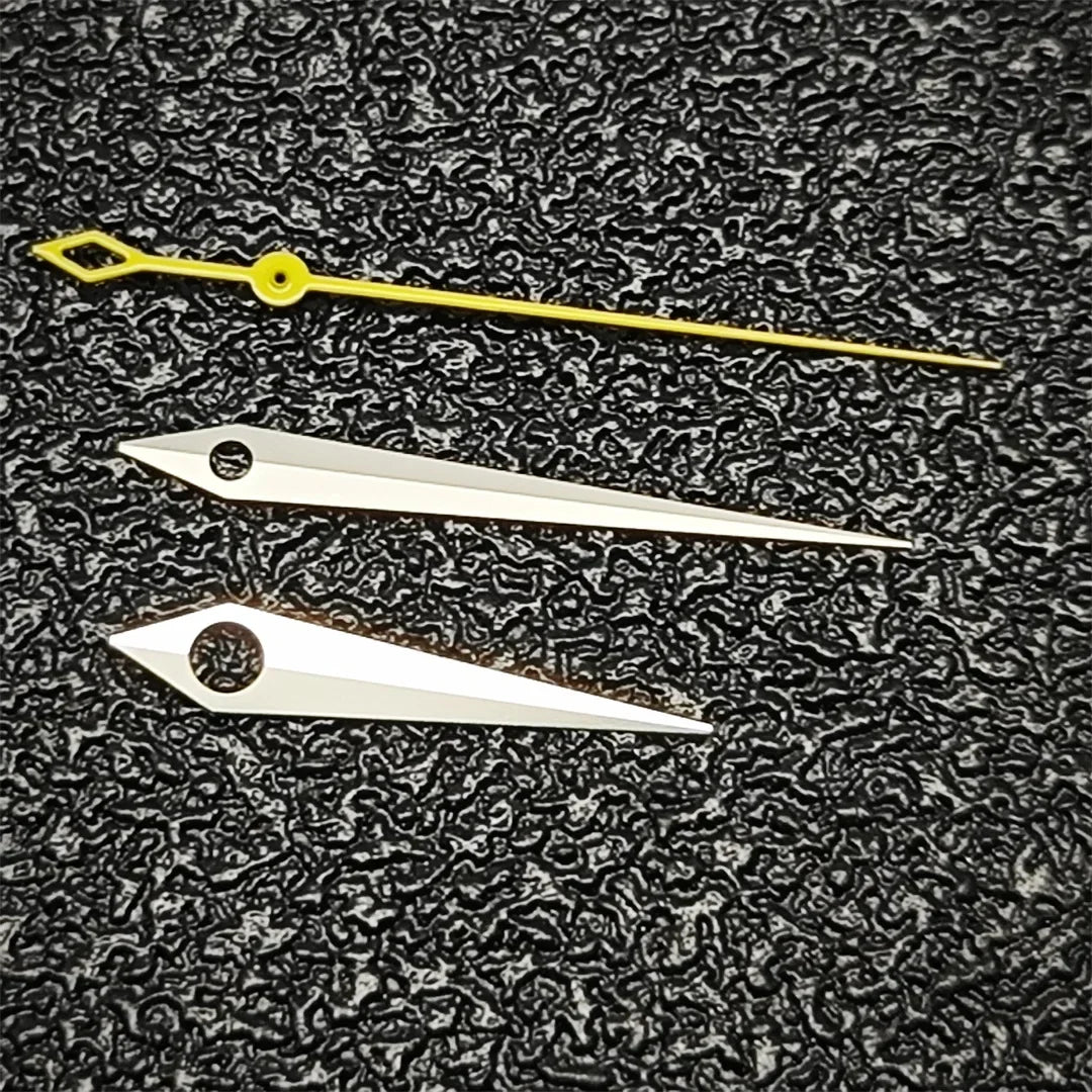 Gold/Rose/Silver/Blue Second Hands Silver Trim Watch Hands for NH35/NH36/NH34
