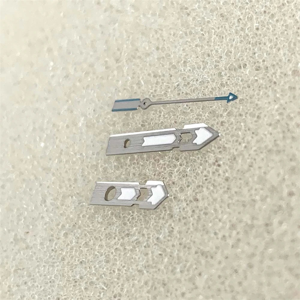 Modified Silver Trim Green Luminous Watch Hands for NH34 NH35 NH36 NH70 Movement