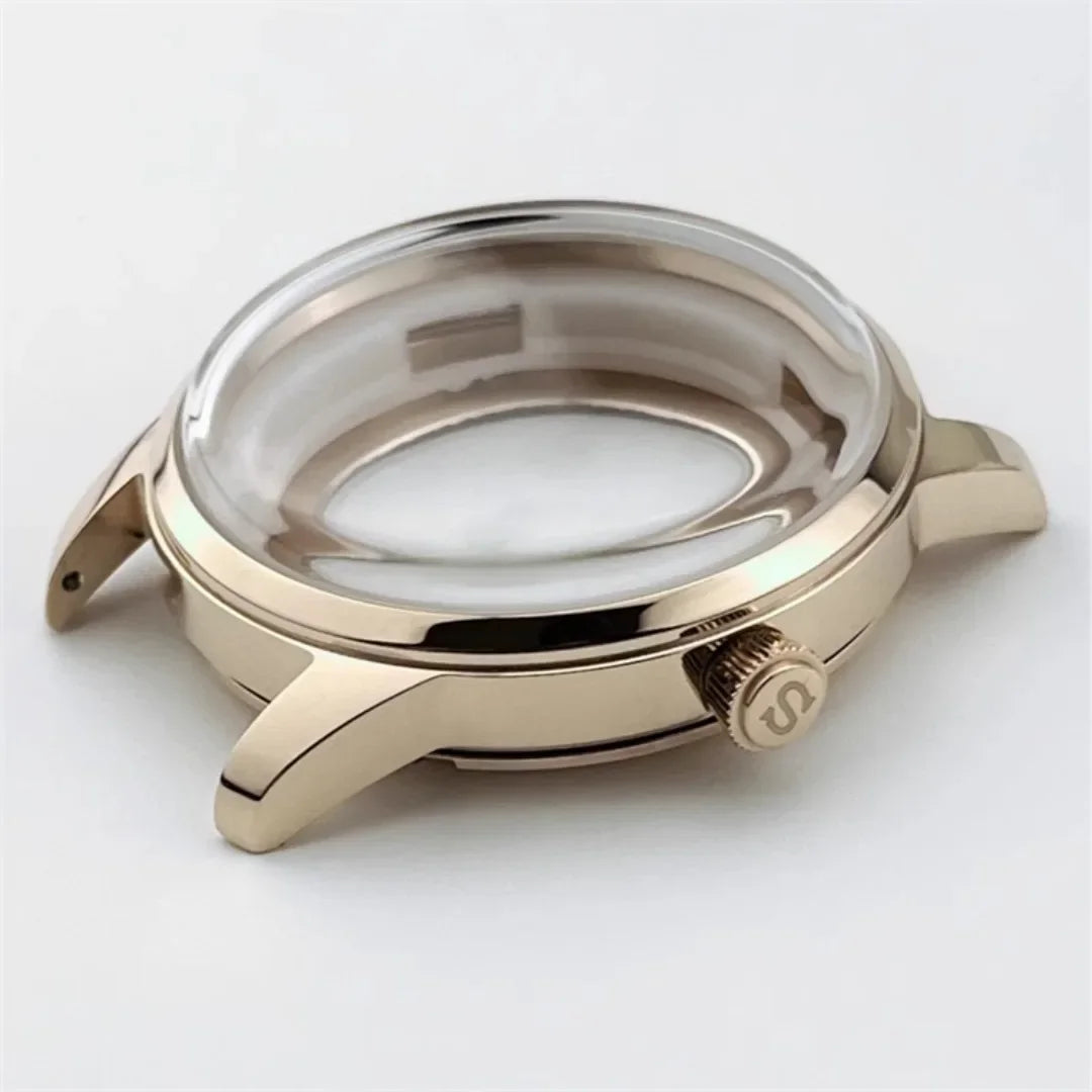 39.5mm Arch Glass Watch Case Stainless Steel Case for NH35 NH36 4R35A 4R36A