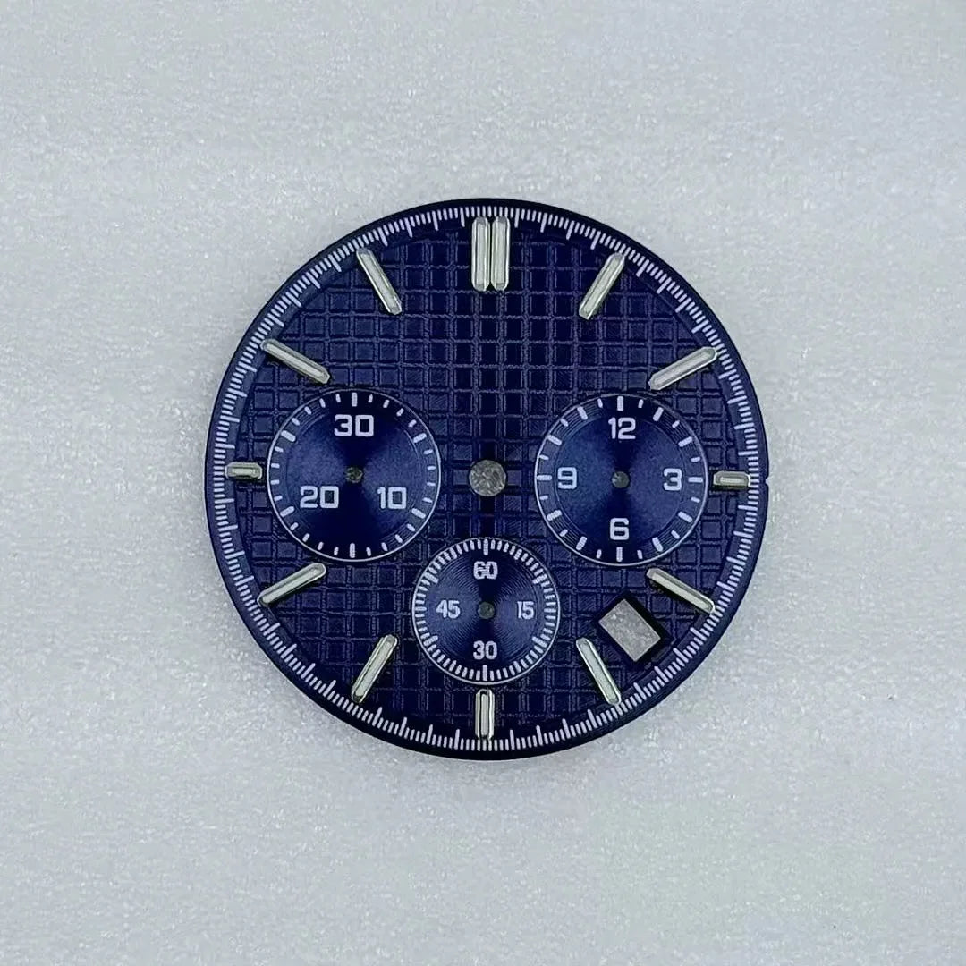 31.8mm Mechanical Timer Watch Dial And Hands Suitable For VK63 Quartz Movement