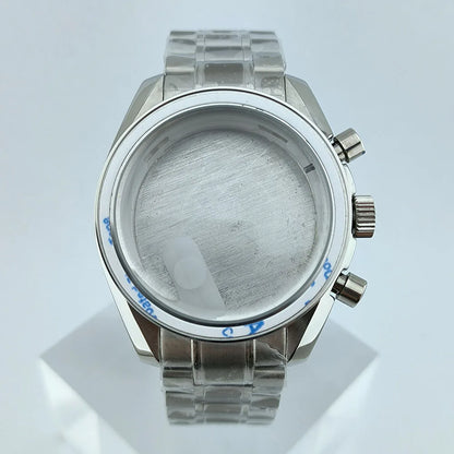 40mm Stainless Steel Watch Case with Sapphire Glass fit 32.5mm Dial for VK63