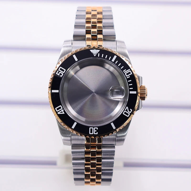 40mm Diver Watch Case For 4R NH35/36 NH38 NH70 Miyota8215 Eta2824 Sapphire Glass