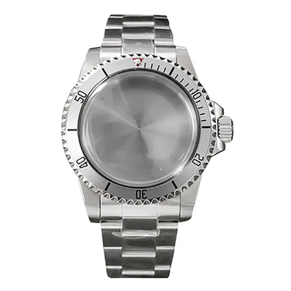 39.5MM Watch Case + Strap for NH35/NH36 Stainless Steel Vintage Cases Watchband