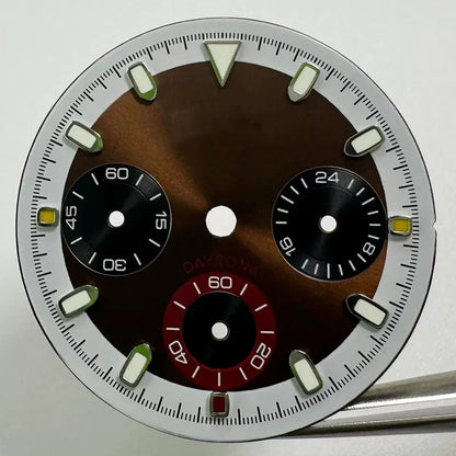 29.5mm VK63 Dial S Logo Dial Suitable For NH35/NH36 Movement Vertical Lines