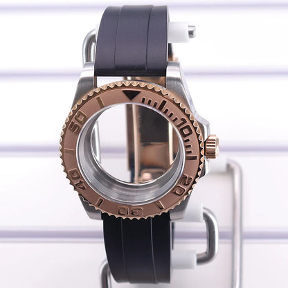 40mm Cases For NH35 NH34 NH36 NH38 NH70 Miyota8215 Eta2824 Unidirectional Bezel