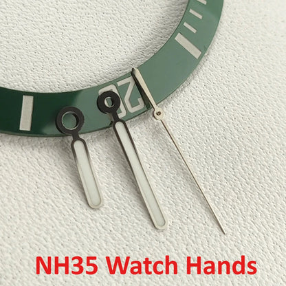 4 Colors Trim Options Green Luminous Watch Hands for NH36 NH35 Movement