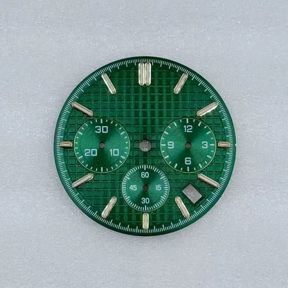 31.8mm Mechanical Timer Watch Dial And Hands Suitable For VK63 Quartz Movement