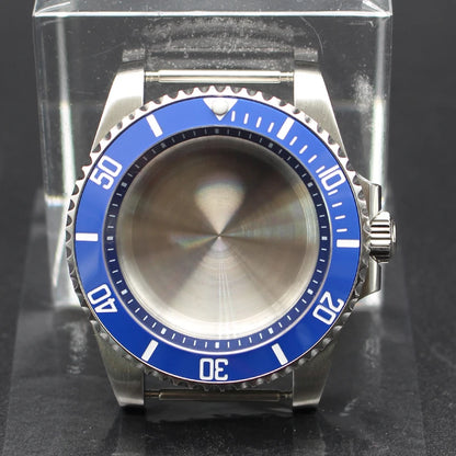 40mm Diver Watch Cases Ceramic Bezel Sapphire Glass For Sub NH35 NH36 NH34 NH38