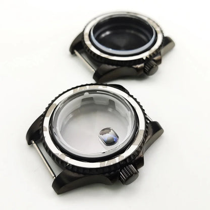 40mm Submariner GMT Sapphire Crystal Watch Case for for NH35/36 8215 8200 2813