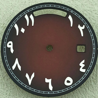 Modified 31mm Arabic Dual Calendar Watch Dial Suitable For 8285 Movement