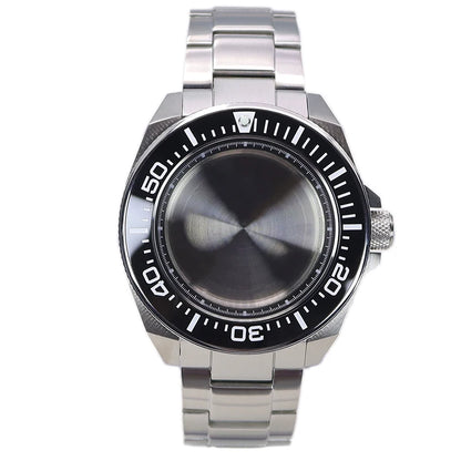 43.8mm Watch Case Sapphire Glass For NH35/36/38/34/70 Modified Samurai Diving