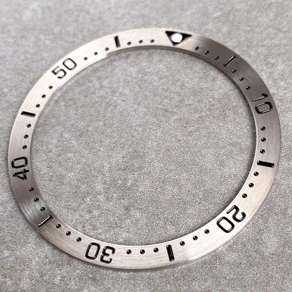Flat 38mm*31.5mm Silver Steel Bezel Ring insert for SKX007 3.8 Diver Mechanical Watch Replacement Watch Parts